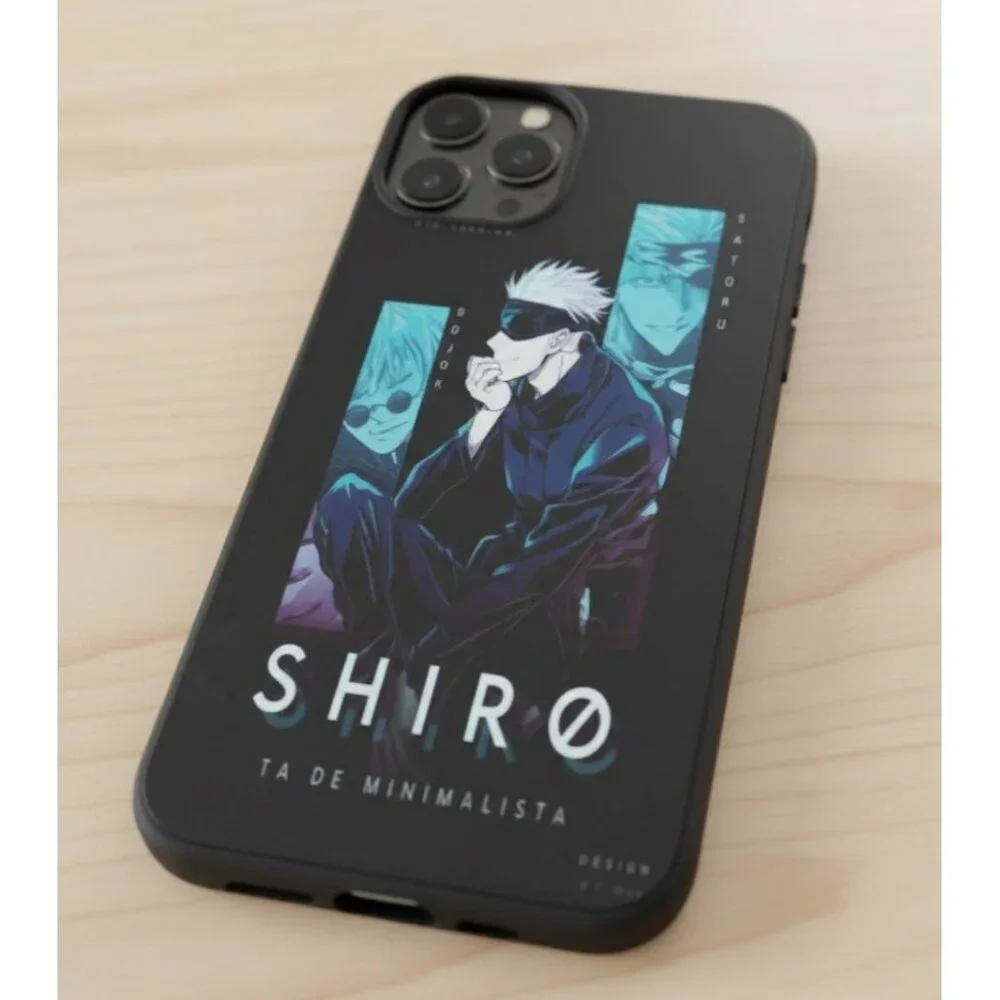 iPhone 14 Pro Max Case - Satoru Gojo (Jujutsu Kaisen) Shiro Minimalist Anime